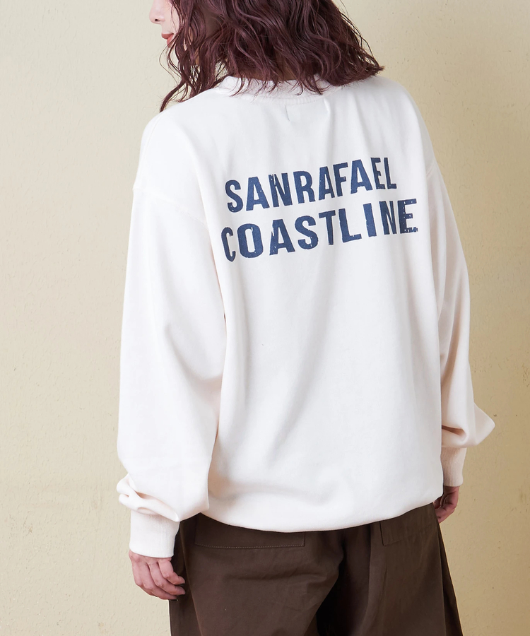 CUBE SUGAR(キューブシュガー) |【冬新作】TC裏毛 スウェット バックプリント ドロスト プルオーバー