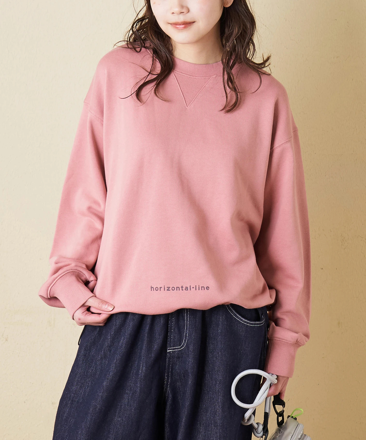 CUBE SUGAR(キューブシュガー) |【冬新作】TC裏毛 スウェット バックプリント ドロスト プルオーバー