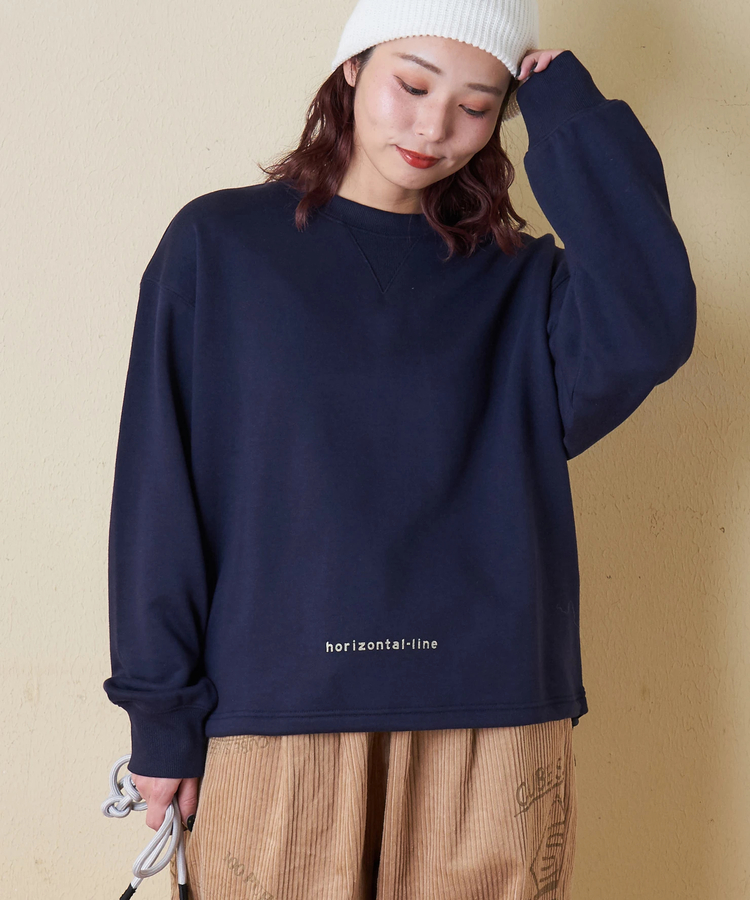 CUBE SUGAR(キューブシュガー) |【冬新作】TC裏毛 スウェット バックプリント ドロスト プルオーバー