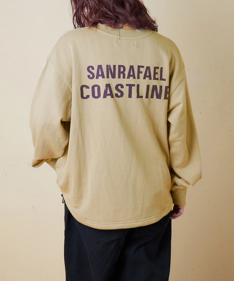 CUBE SUGAR(キューブシュガー) |【冬新作】TC裏毛 スウェット バックプリント ドロスト プルオーバー