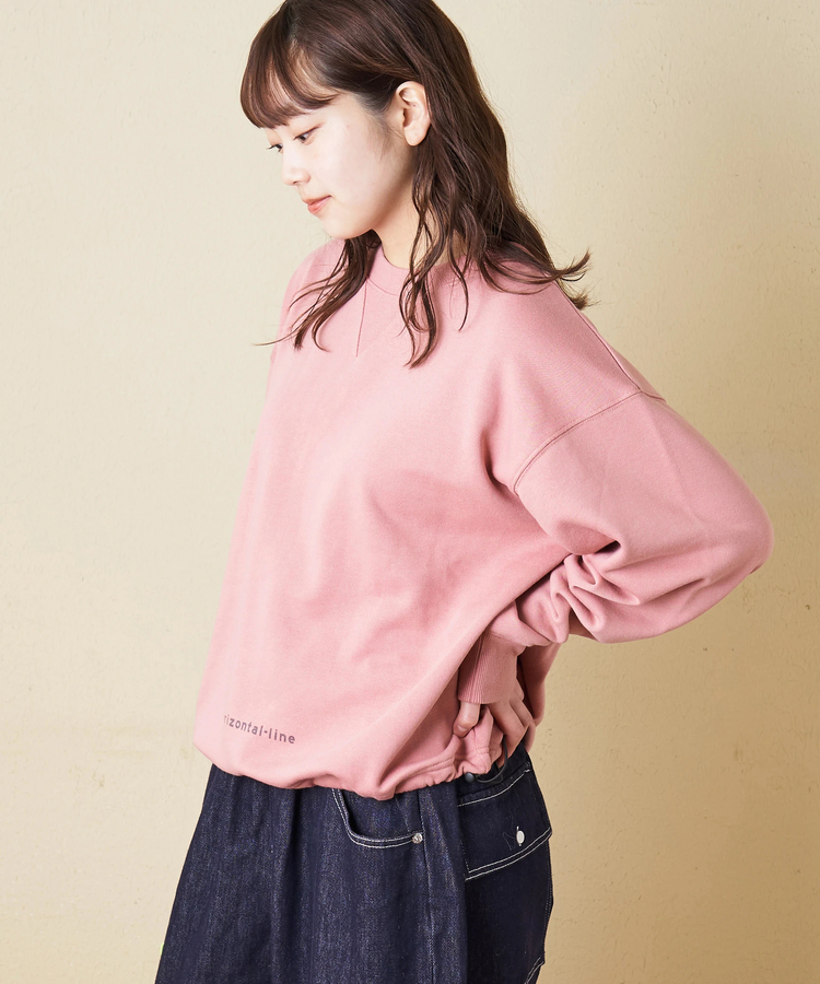 CUBE SUGAR(キューブシュガー) |【冬新作】TC裏毛 スウェット バックプリント ドロスト プルオーバー