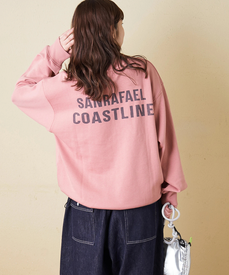 CUBE SUGAR(キューブシュガー) |【冬新作】TC裏毛 スウェット バックプリント ドロスト プルオーバー