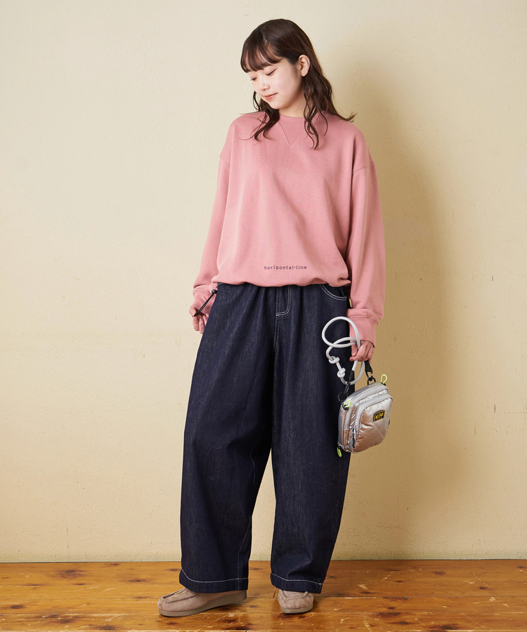 CUBE SUGAR(キューブシュガー) |【冬新作】TC裏毛 スウェット バックプリント ドロスト プルオーバー