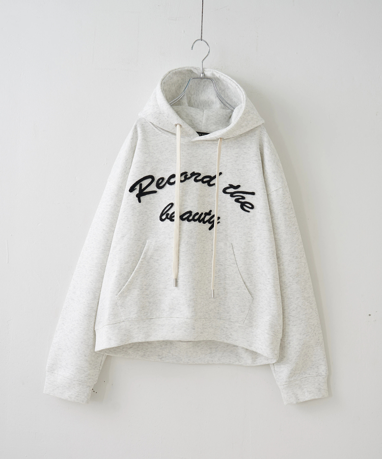 秋冬新作】ブラシ刺繍 プルオーバーパーカー｜ファッション通販サイト