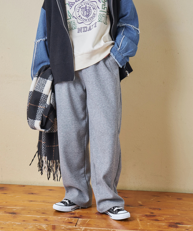CUBE SUGAR(キューブシュガー) |【秋冬新作】裏フリース イージーパンツ