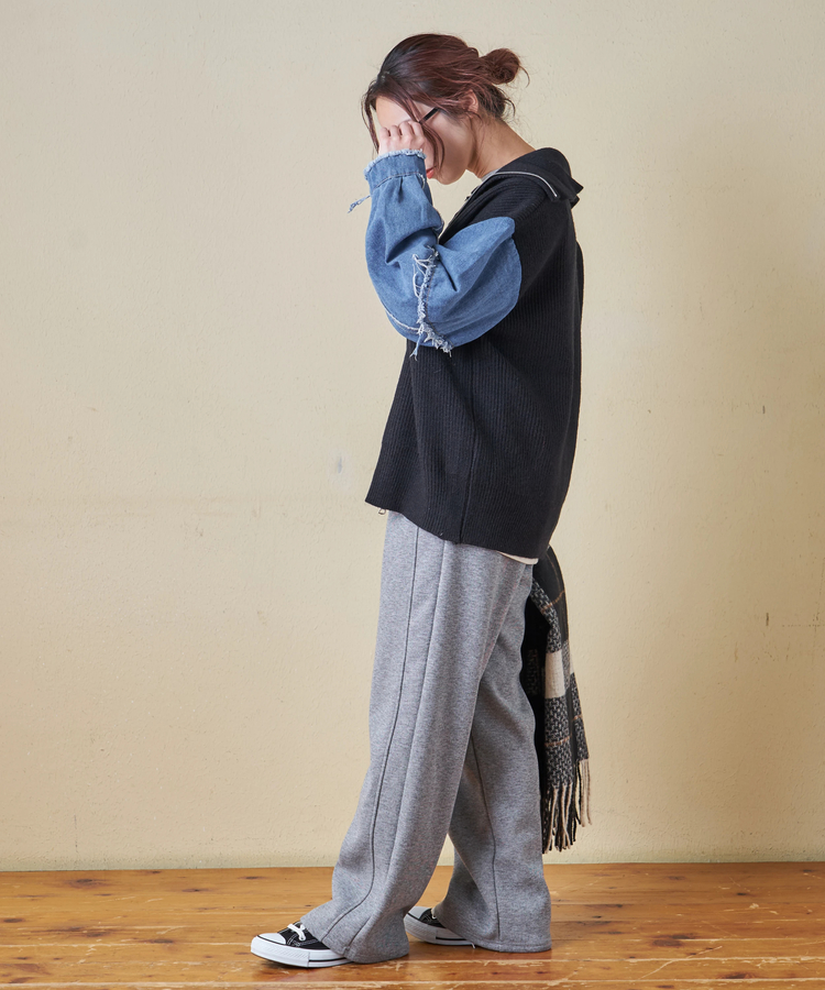 CUBE SUGAR(キューブシュガー) |【秋冬新作】裏フリース イージーパンツ