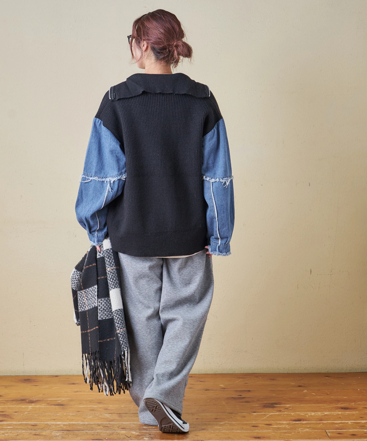 CUBE SUGAR(キューブシュガー) |【秋冬新作】裏フリース イージーパンツ