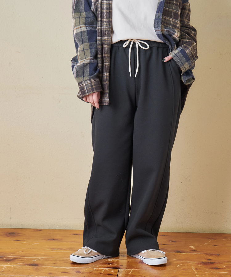 CUBE SUGAR(キューブシュガー) |【秋冬新作】裏フリース イージーパンツ