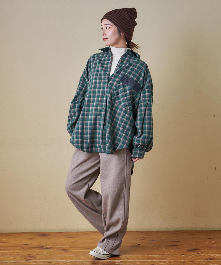 CUBE SUGAR(キューブシュガー) |【秋冬新作】裏フリース イージーパンツ