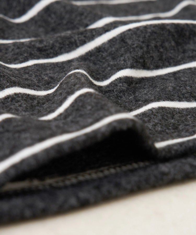 CUBE SUGAR(キューブシュガー) |【秋冬新作】ブラッシング ボーダー ビッグ パーカー