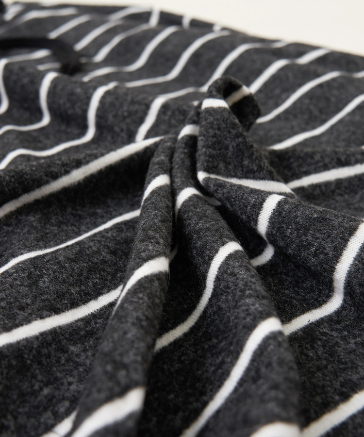 CUBE SUGAR(キューブシュガー) |【秋冬新作】ブラッシング ボーダー ビッグ パーカー