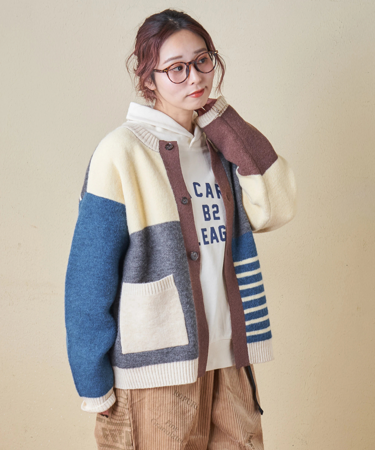 CUBE SUGAR(キューブシュガー) |【秋冬新作】アンチピリング ニット リバーシブル カーディガン