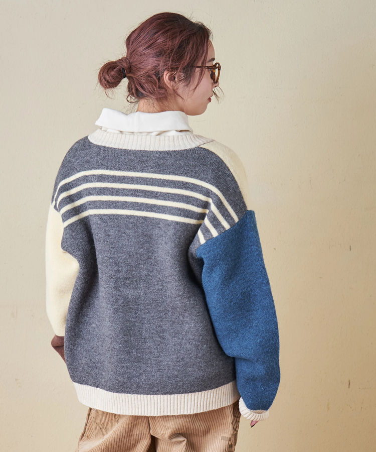 CUBE SUGAR(キューブシュガー) |【秋冬新作】アンチピリング ニット リバーシブル カーディガン