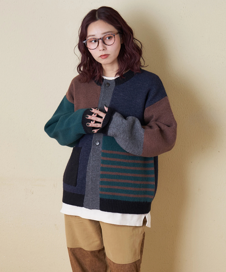 CUBE SUGAR(キューブシュガー) |【秋冬新作】アンチピリング ニット リバーシブル カーディガン