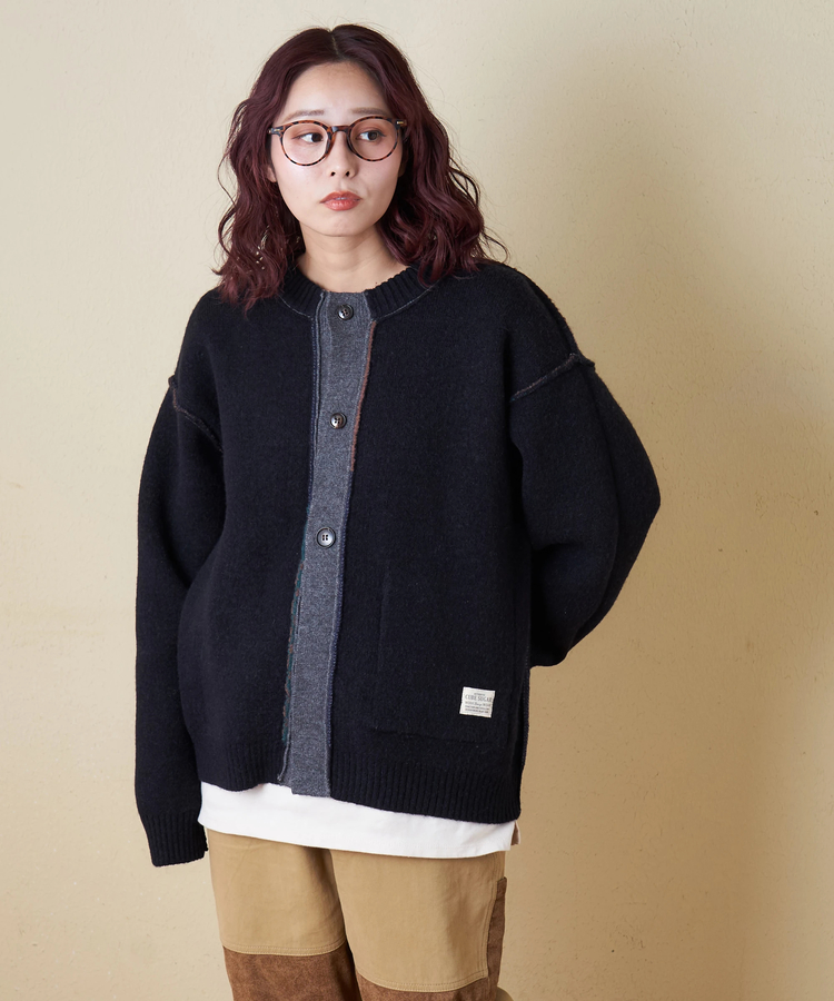 CUBE SUGAR(キューブシュガー) |【秋冬新作】アンチピリング ニット リバーシブル カーディガン