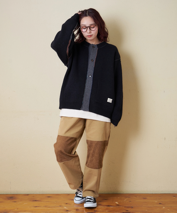 CUBE SUGAR(キューブシュガー) |【秋冬新作】アンチピリング ニット リバーシブル カーディガン