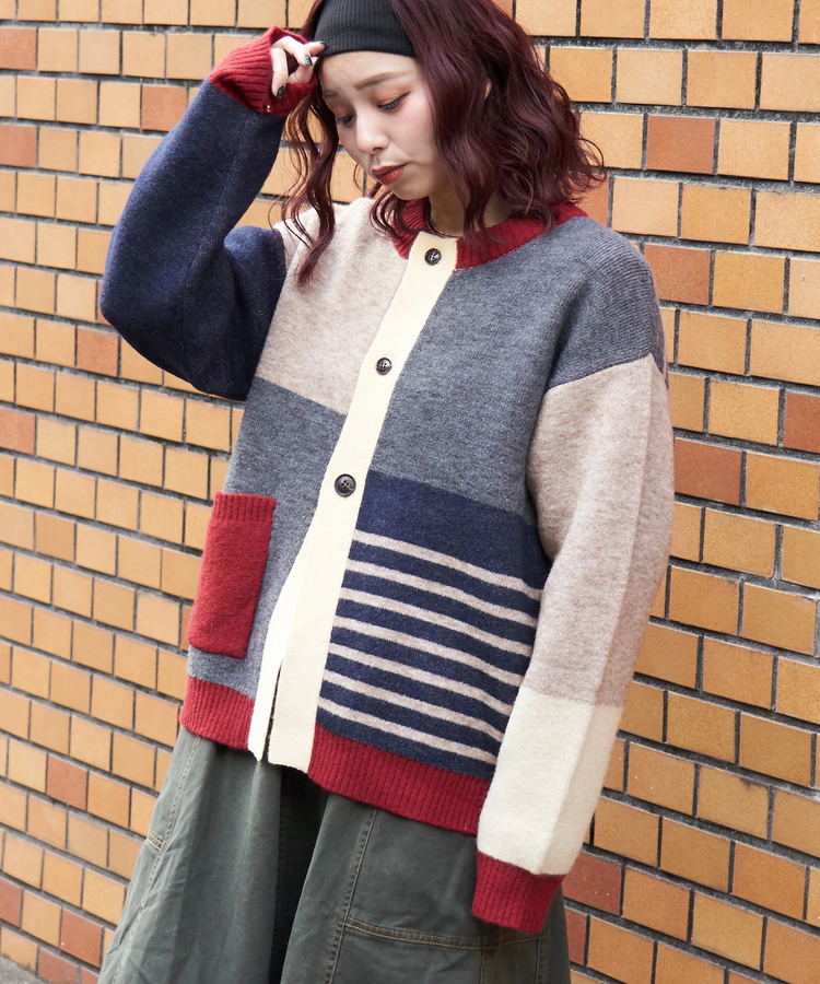CUBE SUGAR(キューブシュガー) |【秋冬新作】アンチピリング ニット リバーシブル カーディガン