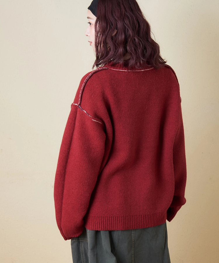 CUBE SUGAR(キューブシュガー) |【秋冬新作】アンチピリング ニット リバーシブル カーディガン