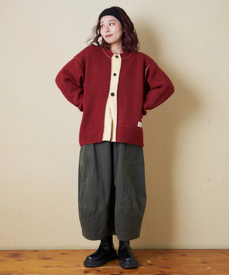 CUBE SUGAR(キューブシュガー) |【秋冬新作】アンチピリング ニット リバーシブル カーディガン
