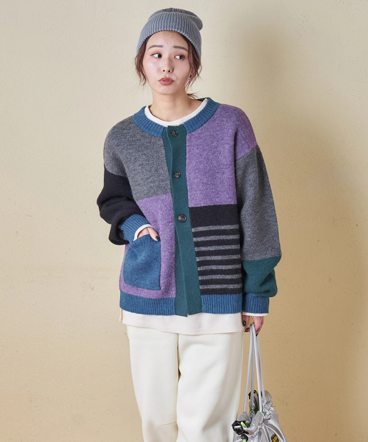 CUBE SUGAR(キューブシュガー) |【秋冬新作】アンチピリング ニット リバーシブル カーディガン