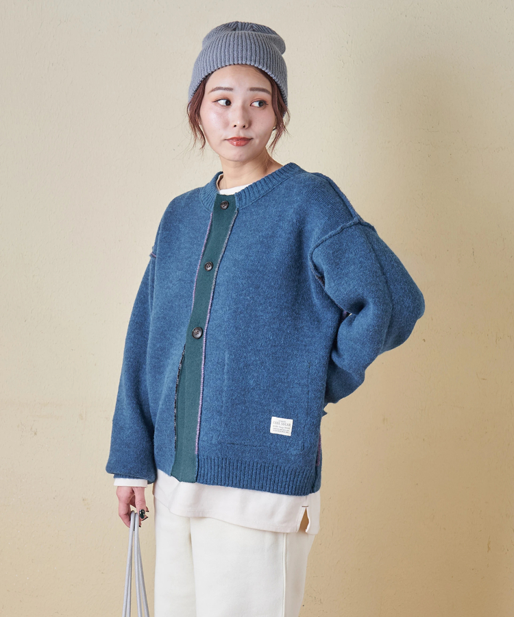 CUBE SUGAR(キューブシュガー) |【秋冬新作】アンチピリング ニット リバーシブル カーディガン