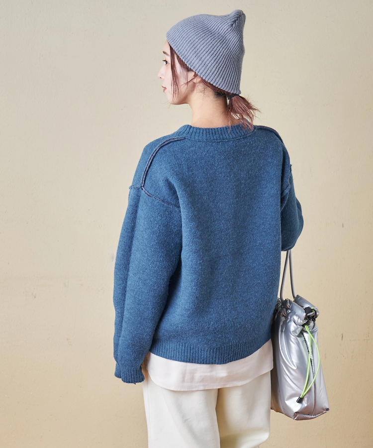 CUBE SUGAR(キューブシュガー) |【秋冬新作】アンチピリング ニット リバーシブル カーディガン