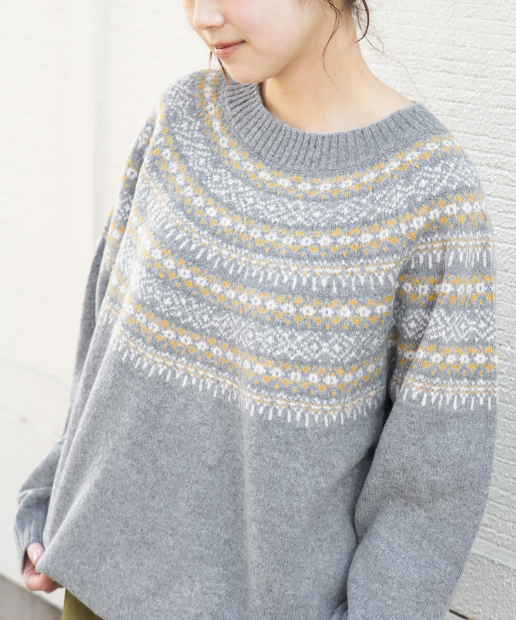 CUBE SUGAR(キューブシュガー) |【冬新作】求心 ニット ラグラン プルオーバー