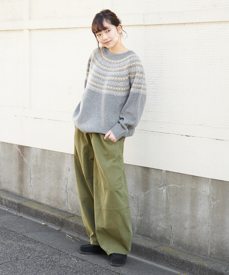 CUBE SUGAR(キューブシュガー) |【冬新作】求心 ニット ラグラン プルオーバー