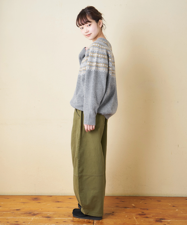 CUBE SUGAR(キューブシュガー) |【冬新作】求心 ニット ラグラン プルオーバー