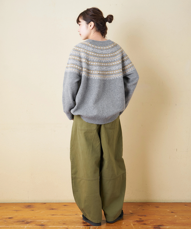 CUBE SUGAR(キューブシュガー) |【冬新作】求心 ニット ラグラン プルオーバー