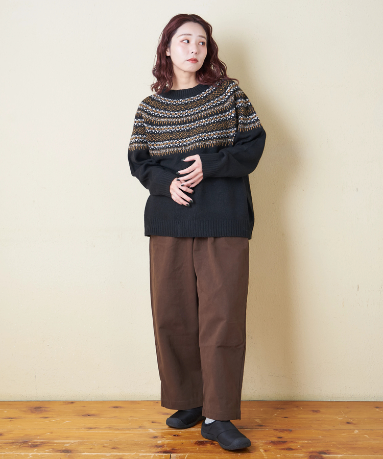 CUBE SUGAR(キューブシュガー) |【冬新作】求心 ニット ラグラン プルオーバー