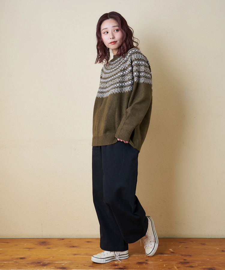 CUBE SUGAR(キューブシュガー) |【冬新作】求心 ニット ラグラン プルオーバー