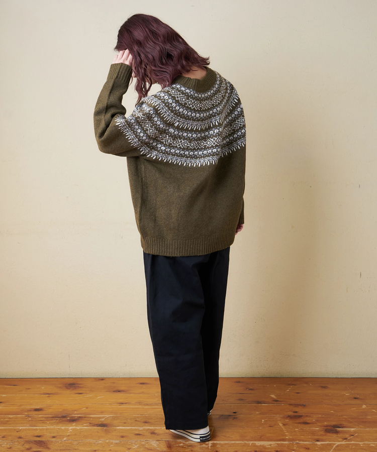 CUBE SUGAR(キューブシュガー) |【冬新作】求心 ニット ラグラン プルオーバー