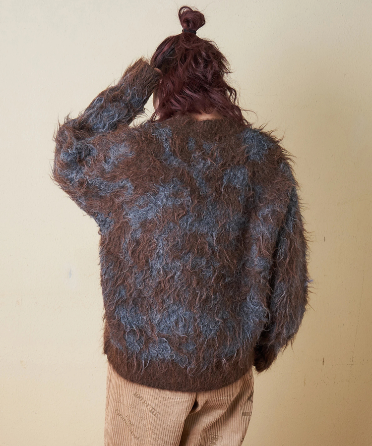 CUBE SUGAR(キューブシュガー) |【冬新作】シャギー ニット クルーネック プルオーバー