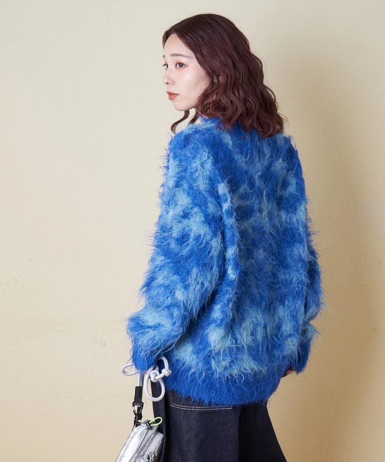 CUBE SUGAR(キューブシュガー) |【冬新作】シャギー ニット クルーネック プルオーバー