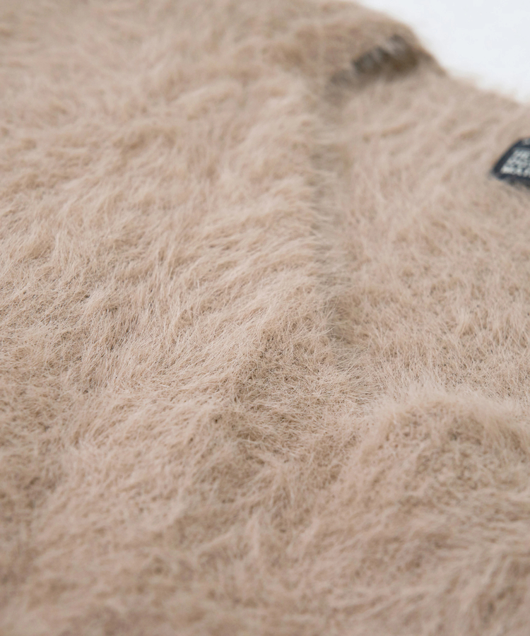 CUBE SUGAR(キューブシュガー) |【秋冬新作】シャギー ニット Vネック ベスト