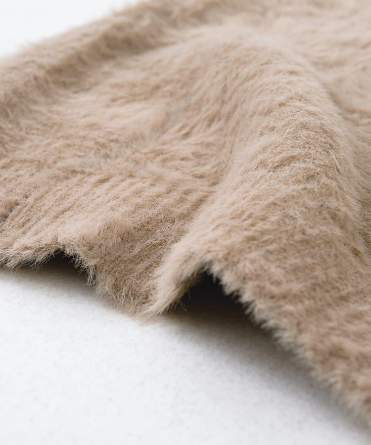 CUBE SUGAR(キューブシュガー) |【秋冬新作】シャギー ニット Vネック ベスト