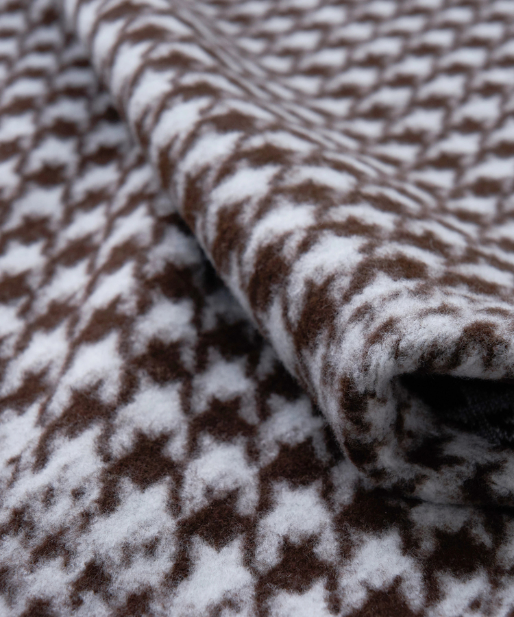 CUBE SUGAR(キューブシュガー) |【秋冬新作】千鳥格子 フリンジ ショール