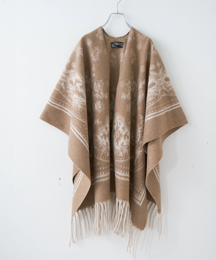 CUBE SUGAR(キューブシュガー) |【秋冬新作】ペイズリー柄 フリンジ ショール