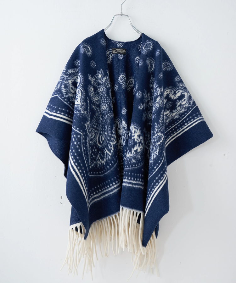 CUBE SUGAR(キューブシュガー) |【秋冬新作】ペイズリー柄 フリンジ ショール