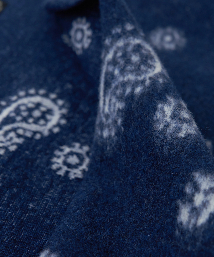 CUBE SUGAR(キューブシュガー) |【秋冬新作】ペイズリー柄 フリンジ ショール