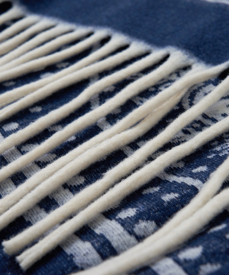 CUBE SUGAR(キューブシュガー) |【秋冬新作】ペイズリー柄 フリンジ ショール