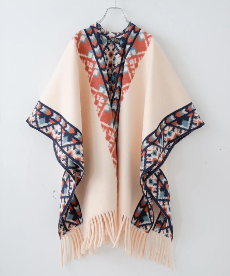 CUBE SUGAR(キューブシュガー) |【秋冬新作】オルテガ柄 フリンジ ショール