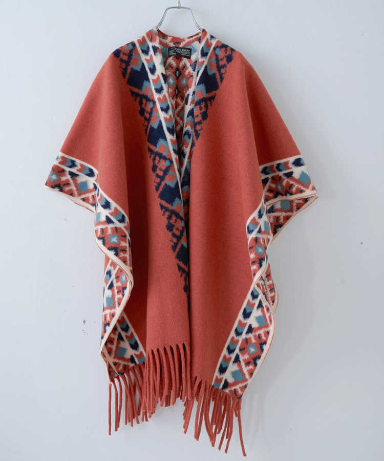 CUBE SUGAR(キューブシュガー) |【秋冬新作】オルテガ柄 フリンジ ショール