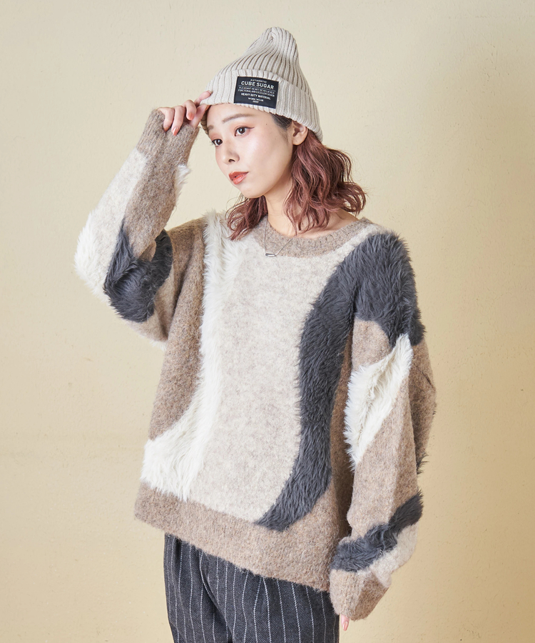 CUBE SUGAR(キューブシュガー) |【秋冬新作】リブ編み ニット キャップ