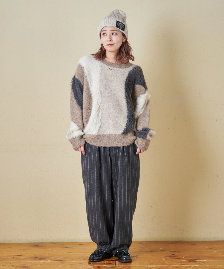 CUBE SUGAR(キューブシュガー) |【秋冬新作】リブ編み ニット キャップ