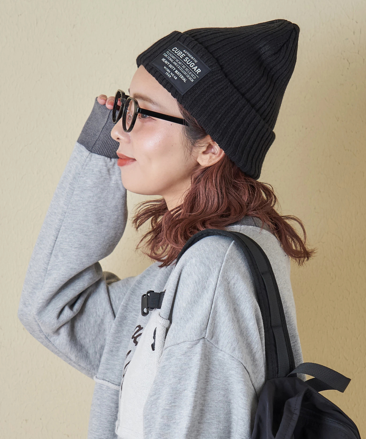 CUBE SUGAR(キューブシュガー) |【秋冬新作】リブ編み ニット キャップ
