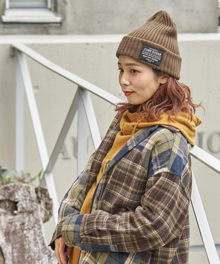 CUBE SUGAR(キューブシュガー) |【秋冬新作】リブ編み ニット キャップ