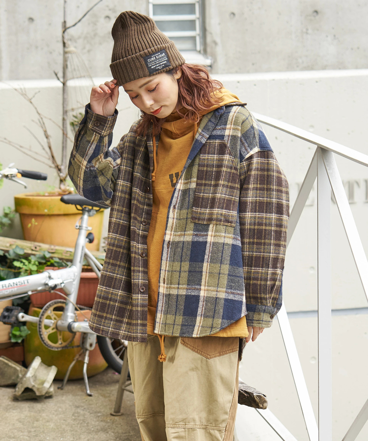 CUBE SUGAR(キューブシュガー) |【秋冬新作】リブ編み ニット キャップ