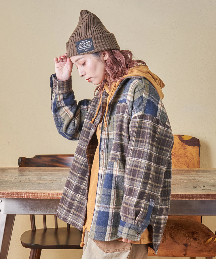 CUBE SUGAR(キューブシュガー) |【秋冬新作】リブ編み ニット キャップ
